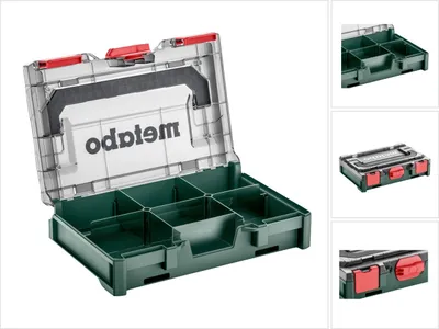 Image de Metabo 626896000 metaBOX 63 XS Boîte à outils ABS Vert, Transparent (626896000)
