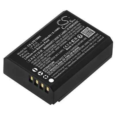 Produktbild von TECHTEK Akku Kompatibel mit [Canon] DS126291, DS126491, DS126621, EOS 1100D, EOS 1200D, EOS 1300D, EOS 4000D, EOS KISS X50, EOS Kiss X70, EOS Kiss X9