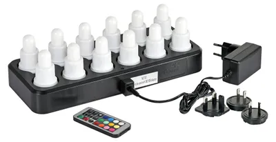 Immagine prodotto di Duni LED set ricaricabile di 12 luci multicolori 70 x 40 mm