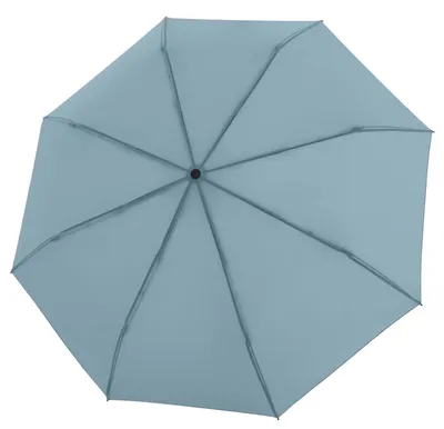 Produktbild von Knirps Taschenregenschirm Regenschirm Timber Duomatic Cloud blaugrau