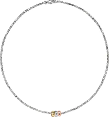 Image de Collier Femme Plaqué Rhodium Argent fin 925 - 43cm*3mm, 8 Grammes; TRS23546