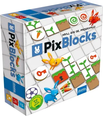 Produktbild von PixBlocks Logikspiel: Kaninchen-Hoppelspiel zum Programmieren lernen ab 7 Jahren
