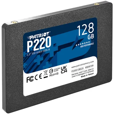 Produktbild von Patriot P220 128 GB, SSD, (SATA III 6 Gb/s, 2,5")