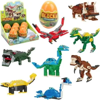 Obrázek produktu pro Stavebnice s dinosaury ve vejci +50 ks – Trifox