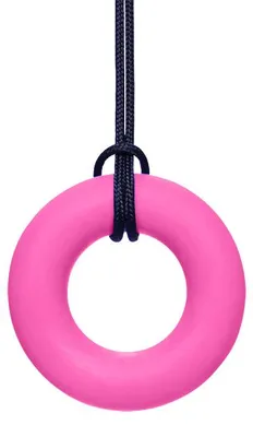 Imagen del producto de Juguete masticable en forma de anillo terapéutico ARK para niños y adultos. Collar para masticar con un colgante grande, ideal para personas que prefieren morder con los dientes frontales.