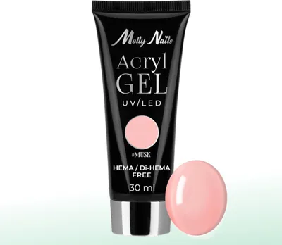 Produktbild von Molly Nails Polygel AcrylGel Aufbaugel Musk 30 ml HEMA/Di-HEMA-frei LED/UV