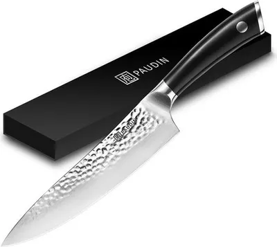 Produktbild von PAUDIN HP1 Kochmesser – 20 cm – Profi-Küchenmesser im japanischen Stil – Gehämmert – Extrem scharf