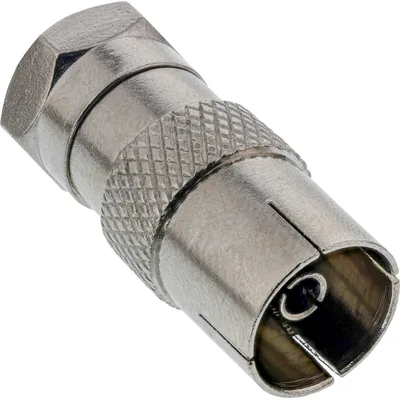 Produktbild von InLine® Adapter F-Stecker (SAT) auf IEC-Buchse (Antenne)