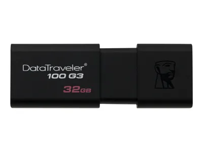 Produktbild von Pendrive Kingston FAELAP0229 DT100G3 32 GB USB 3.0 Schwarz 32 GB USB Pendrive