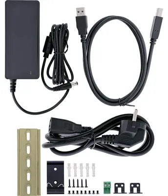 Produktbild von InLine 35396C, USB 3.2 Gen 1 (3.1 Gen 1) Type-B, USB 3.2 Gen 1 (3.1 Gen 1) Type-A, 5000 Mbit/s, Schwarz, Aluminium, Gleichstrom