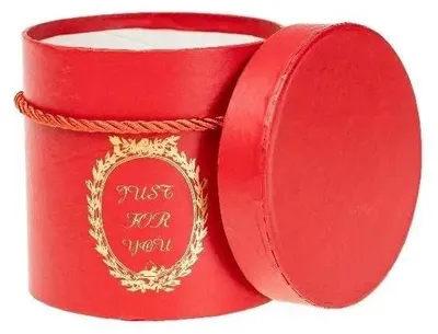 Produktbild von Rote Blumenbox für Blumen und Pflanzen, Abmessungen 12,5 cm Länge und 12,2 cm Breite