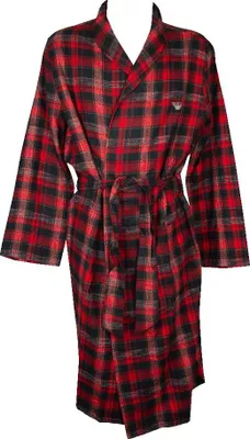 Immagine prodotto di Vestaglia uomo EMPORIO ARMANI da camera in flanella di cotone incrociata con cintura articolo 111910 4F599, EUR L - CN 175/96A - BR G - MX G, Cotone 100%