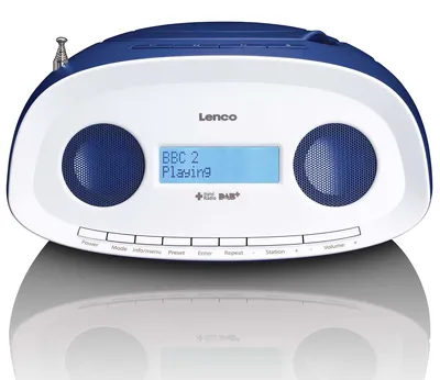 Produktbild von Lenco Tragbares DAB+/FM-Radio mit CD- und USB-Player Blau