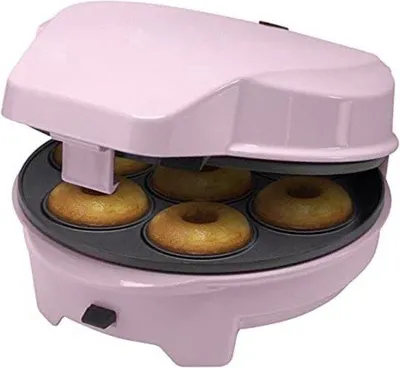 Immagine prodotto di Macchina per ciambelle Rosa 700 W con rivestimento antiaderente