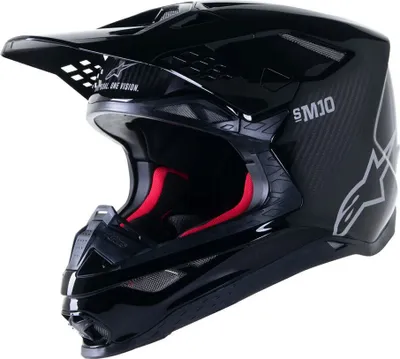 Obrázek produktu pro Alpinestars Motokrosová přilba Sm10 Solid Carbo Velikost: S