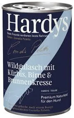 Produktbild von Hardys Traum Wildgulasch mit – Tierbedarf – Kürbis 6x400g