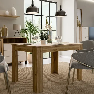 Zdjęcie produktu dla Kulissentisch >KILLARNEY< (ausziehbar bis 175cm) in Mauvelle Eiche - 120(175)x78,2x85,2cm (BxHxT)