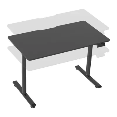 Zdjęcie produktu dla Biurko In And OutdoorMatch Giovanny - biurko do pracy siedzącej i stojącej - regulowane elektrycznie - białe i czarne - 110 x 60 x 72-117 cm