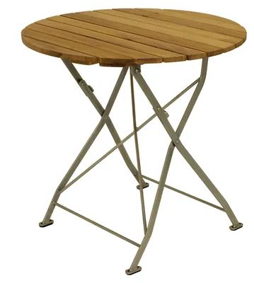 Produktbild von Klapptisch Holztisch Gartentisch Tisch rund Gestell verzinkt 70cm