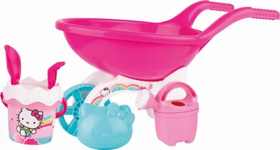 Image de Brouette Hello Kitty avec jouets de sable