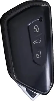 Produktbild von Dutch Shield - TPU Autoschlüssel Hülle für das Volkswagen / Skoda / Seat / Cupra Schlüssel -  Schutzhülle Schlüsselhülle Cover 204 transparant, Schwarz