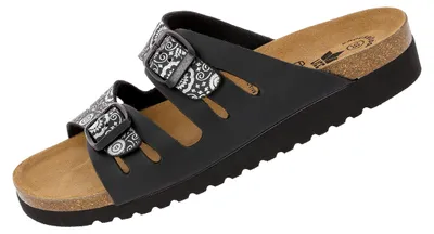 Produktbild von Lico BIOLINE LADY Damen Pantoletten, Schwarz/ Silber, 36 EU