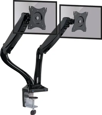 Produktbild von Schwaiger FULL MOTION 2, Klemme, 12 kg, 33 cm (13"), 68,6 cm (27"), 100 x 100 mm, Schwarz