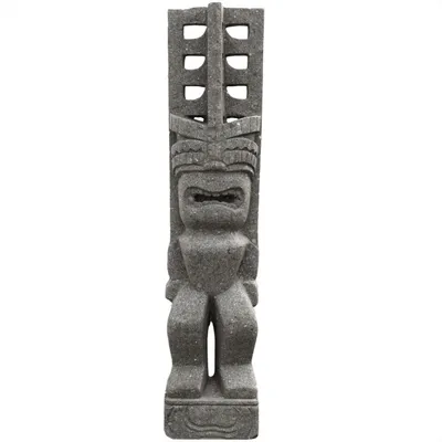 Zdjęcie produktu dla Kamienna figura ogrodowa Tiki Bally wykonana z bazanitu 150 x 27 x 33 cm