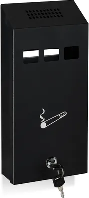 Zdjęcie produktu dla Relaxdays 10030682, Prostokątny, 0,8 l, Czarny, Żelazo, 150 mm, 60 mm