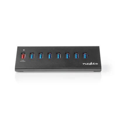 Obrázek produktu pro USB Hub | USB Micro-B samice | USB-A samice | 8portový port(y) | QC3.0 / USB 3.2 Gen 1 | Napájecí adaptér / USB napájení | 5 Gbps | 8x USB