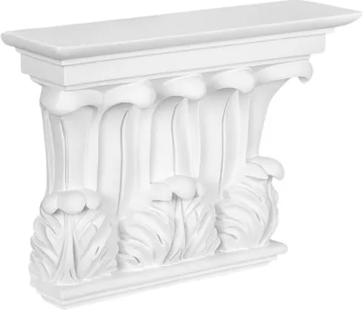 Produktbild von HEXIM Pilaster ca. 170x22mm - Wandreliefe / Stuckdekor aus PolyurethanHartschaum, Auswahl von Schaft, Kapitell & Sockel - Perfect D1510 (Kapitell D3533)