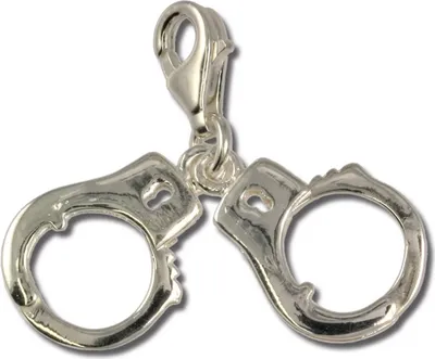 Produktbild von SilberDream 925er Charm Handschellen Echt Silber Armband Anhänger D2FC3037