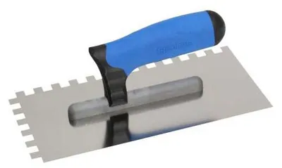 Obrázek produktu pro KUBALA - hladítko nerezové 270x130mm zub 4mm - dvousložková rukojeť 0241