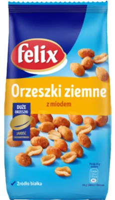 Obrázek produktu pro Orzeszki ziemne Felix z miodem 240 g