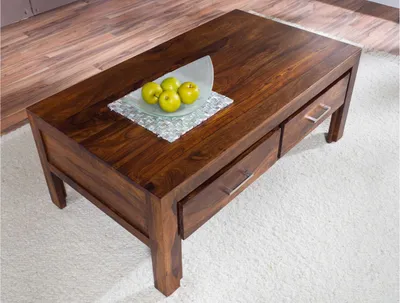 Produktbild von MASSIVMOEBEL24 Couchtisch Sheesham 115x65x45 braun lackiert METRO LIFE #105