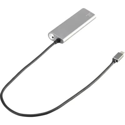 Immagine prodotto di Hub Renkforce a 4 porte USB 3.1 con alloggiamento in alluminio argento (RF-3374944)