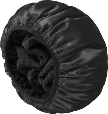 Produktbild von Duschhaube mit Frotteefutter für Damen – Duschhaube – trockenes Haar – Duschhaube – Schwarz