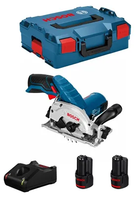Imagen del producto de Sierra Circular BOSCH GKS 12V-26 (2 x 3,0 Ah + GAL12V-40 + L-Boxx 136)