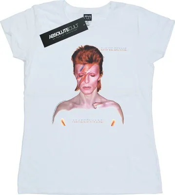 Produktbild von David Bowie - "Aladdin Sane Version" T-Shirt für Damen BI16689 (XL) (Weiß)