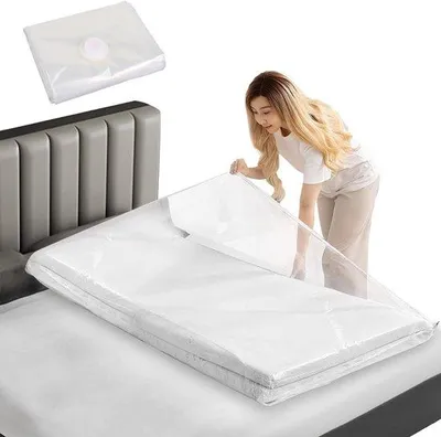 Produktbild von Vakuumbeutel für Matratzen 240 x 130 cm - Wasserdicht - Wiederverwendbare Vakuumbeutel - Platzsparend für die Aufbewahrung - QuickShopping