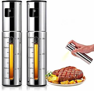 Zdjęcie produktu dla Opryskiwacz - 200 ml - stal nierdzewna i szkło - precyzyjny olej na airfryer - Homevero