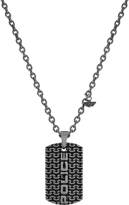 Produktbild von Police Herren Edelstahl Halskette mit Anhänger in grau - Engawa - PJ26565PSE.01