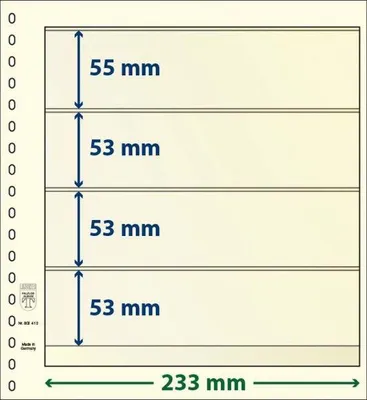 Produktbild von Lindner dT802412P dT-Blanko-Blatt 5er Pack