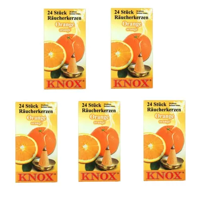 Obrázek produktu pro KNOX - Sada 5 vonných kuželek velikosti M - oranžová