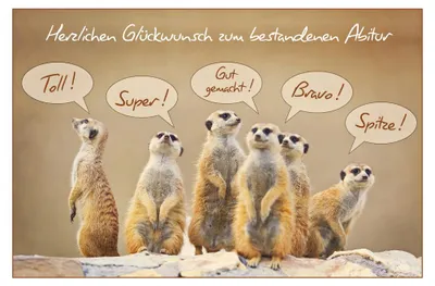 Produktbild von Abitur - Prüfung - Glückwunschkarte im Format 11,5 x 17 cm mit