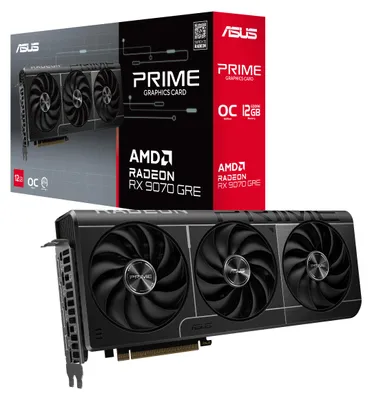 Produktbild von ASUS Prime -RX9070GRE-O12G, Radeon RX 9070 GRE, 12 GB, GDDR6, 192 Bit, 7680 x 4320 Pixel, PCI Express 5.0