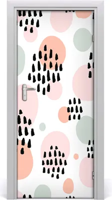 Produktbild von Tulup Türaufkleber 85x205 cm Dekorative Aufkleber Selbstklebend Wasserdichte Tapete Abnehmbar Schlafzimmer Wohnzimmer Wohnkultur - abstrakt