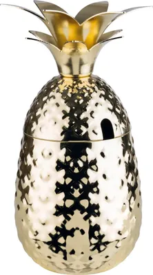 Produktbild von Cocktail-Becher PINEAPPLE Gold-Look Kapazität: 0,5 Liter