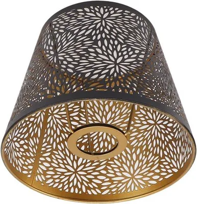 Productafbeelding van Unieke metalen lampenkap voor E27 E26 lampen, decoratieve lichtafdekking voor tafellampen, vloerlampen en hanglampen in woonkamer en slaapkamer