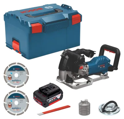 Obrázok produktu pre Akumulátorová drážkovačka Bosch GNF 18V-40, 18 V, 40 mm, bezkefová + 1x akumulátor 5,0 Ah + L-Boxx – bez nabíjačky